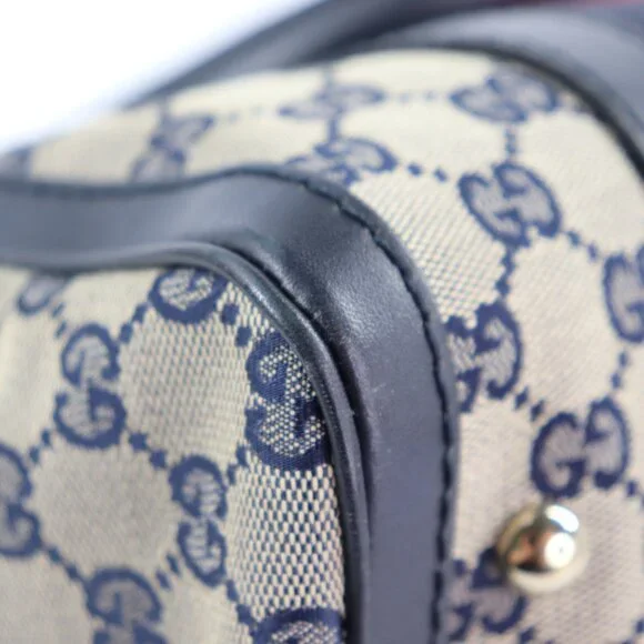 GUCCI Monogram Vintage Web Small Boston - Picture 11 of 16